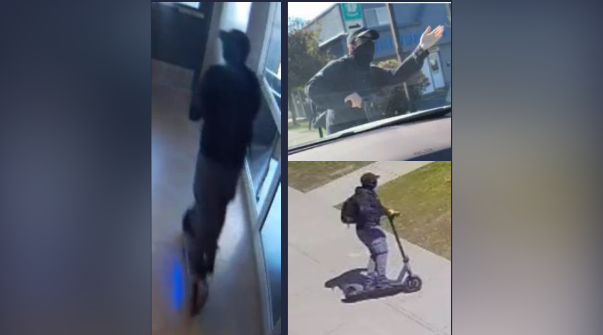 Abbotsford police seeking scooter-riding tire slasher