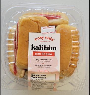 East Eats Pandemanila Kalihim (Philipiine Bread Rolls) in Red Custard and Ube Custard flavours are being recalled because of a consumer complaint.