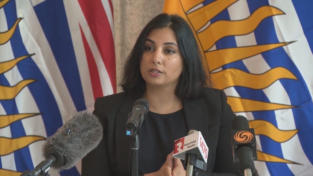 B.C. Attorney General Nikki Sharma. 