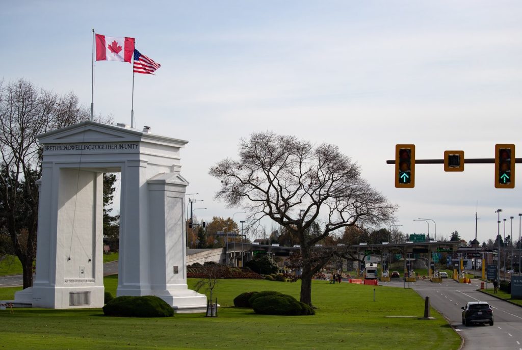 The Peace Arch monument