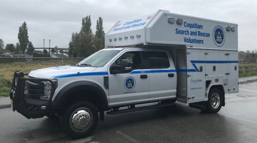 A Coquitlam Search and Rescue vehicle.