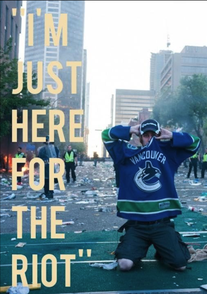 ESPN's latest 30 for 30 called, "I'm Just Here For The Riot" looks at that night through the lens of those who took part. There is also analysis from local journalists, fans, the Vancouver Police Department and Vancouver Fire Rescue Services. (Courtesy ESPN)