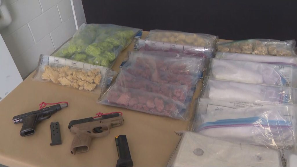 Vancouver police seized 24 kilograms of illicit drugs, including seven kgs of fentanyl, 11 kgs of cocaine, two kgs of methamphetamine, and four kgs of "mixing agents." (CityNews Image)