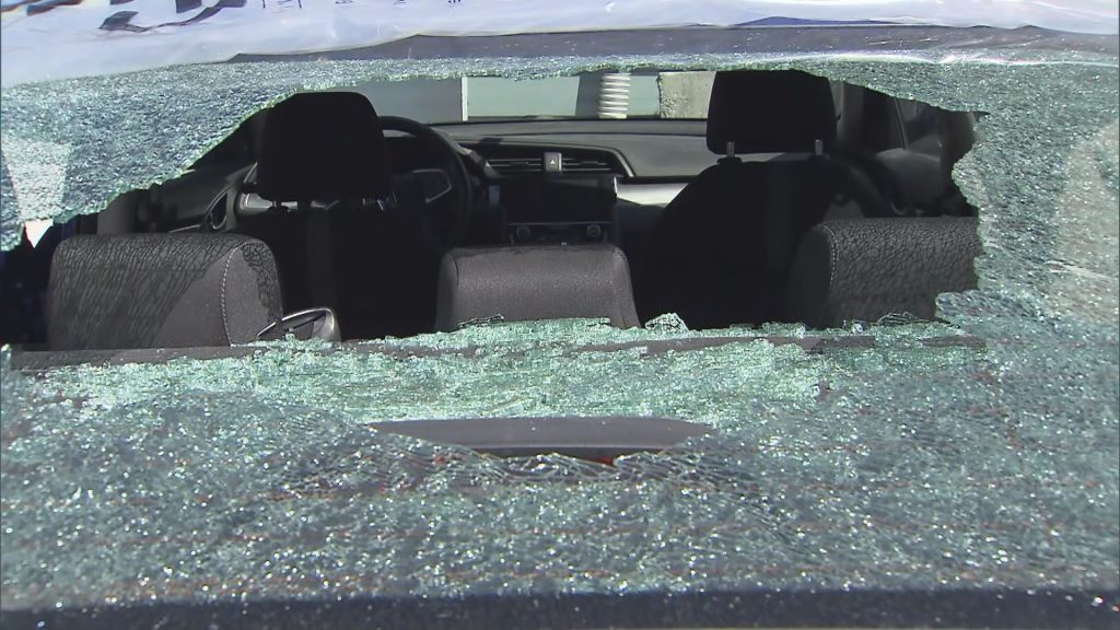 'It's terrifying': Delta woman's car smashed by unknown object on Hwy 99