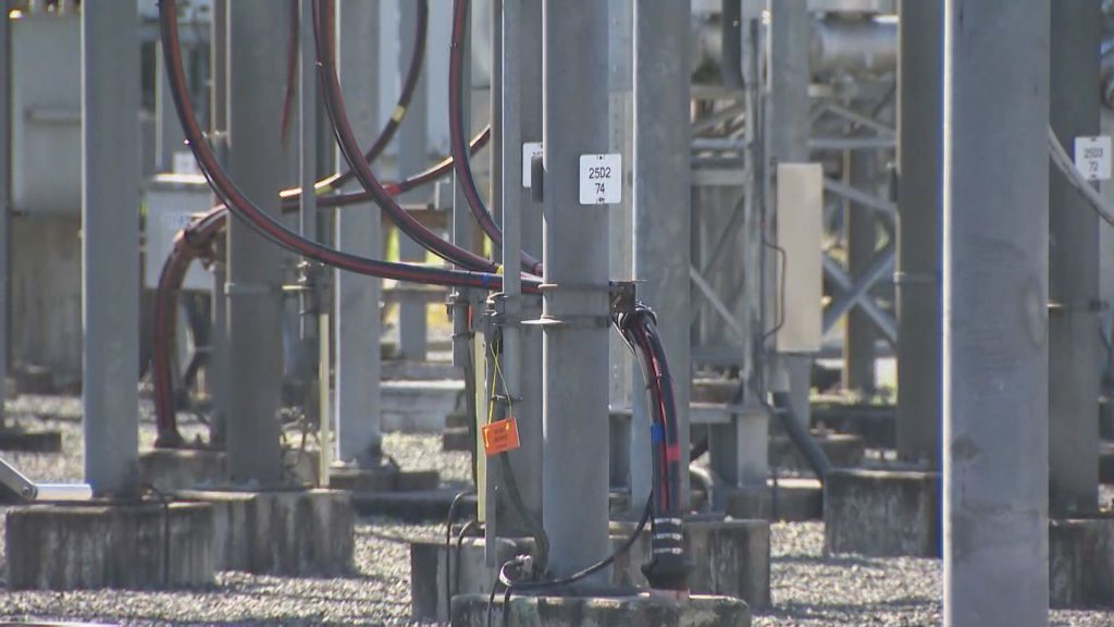 A BC Hydro Substation in Langley, B.C.