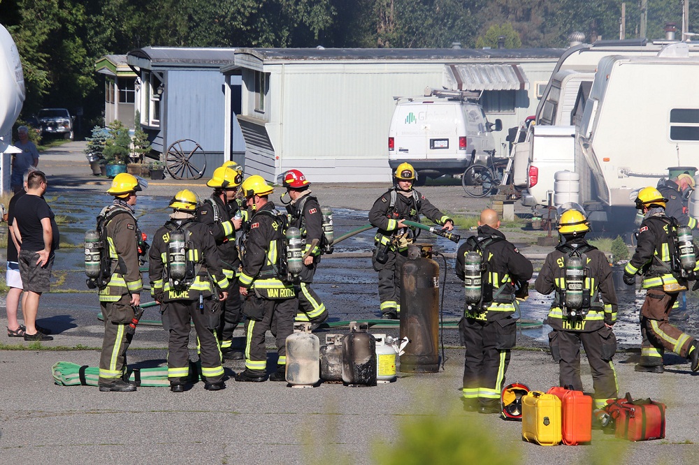 A mother in Surrey has been left to pick up the pieces after a fire broke out at her home in the Plaza Mobile Home and RV Park Thursday, June 20, 2024.