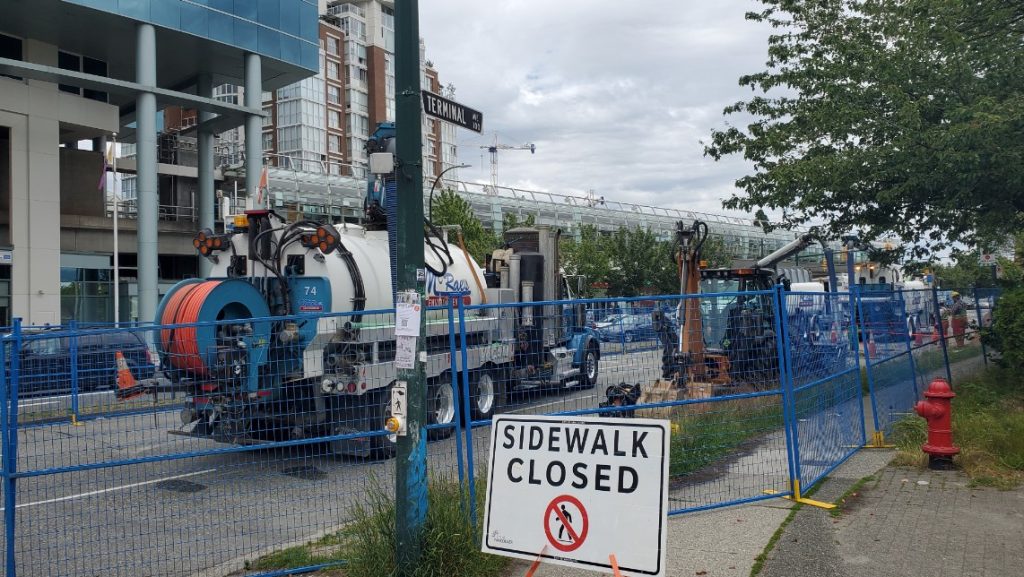 New sewer main issue discovered near Science World Saturday