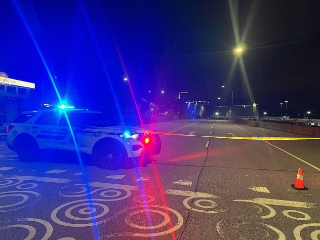 Police say a motorcyclist is dead after a single-vehicle crash in North Vancouver Saturday evening. 
