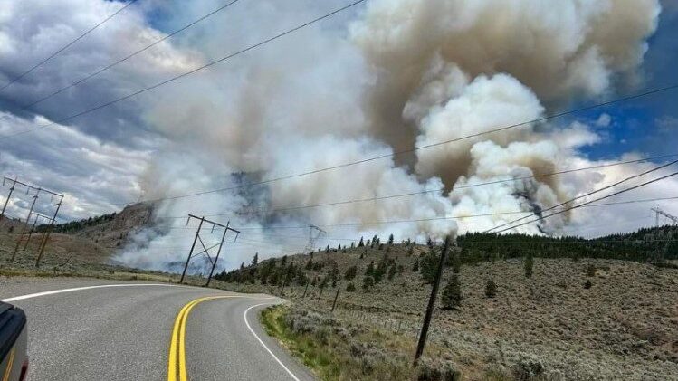 Wildfire north of Lillooet spreads to 60 hectares on first day