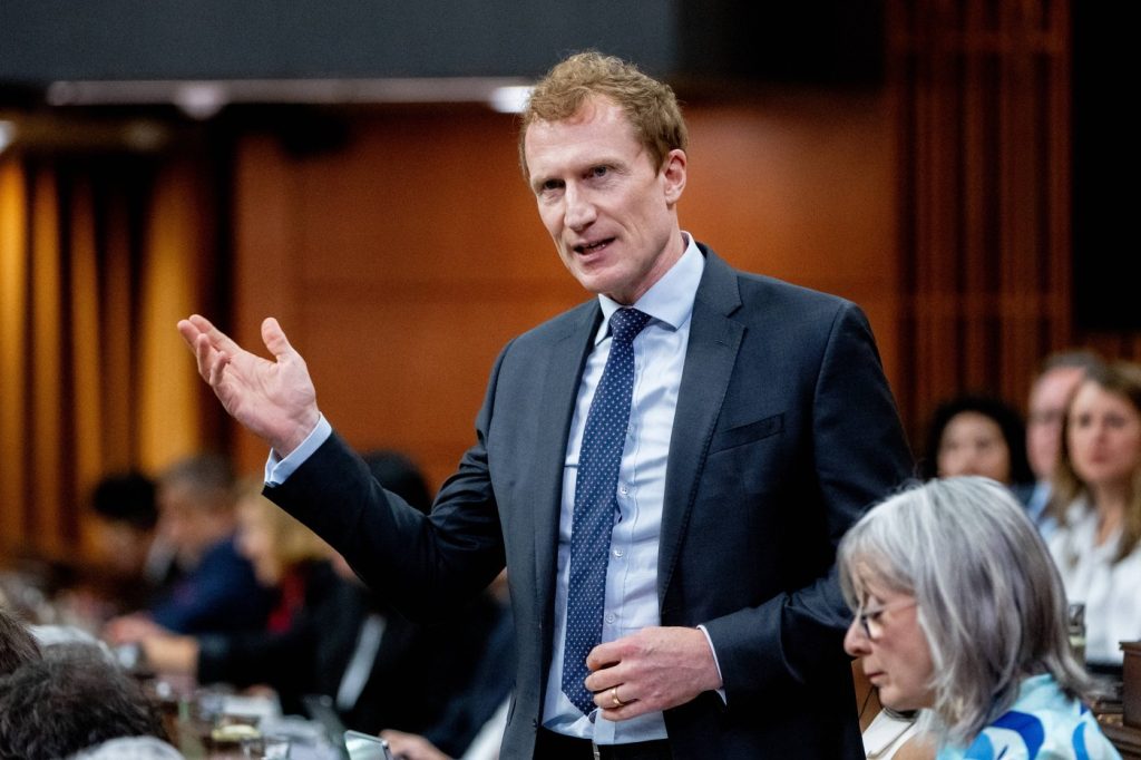 Immigration Minister Marc Miller says British Columbia needs to step up and take on more asylum seekers who come to Canada. Miller rises during Question Period in the House of Commons on Parliament Hill in Ottawa, on Tuesday, June 4, 2024.