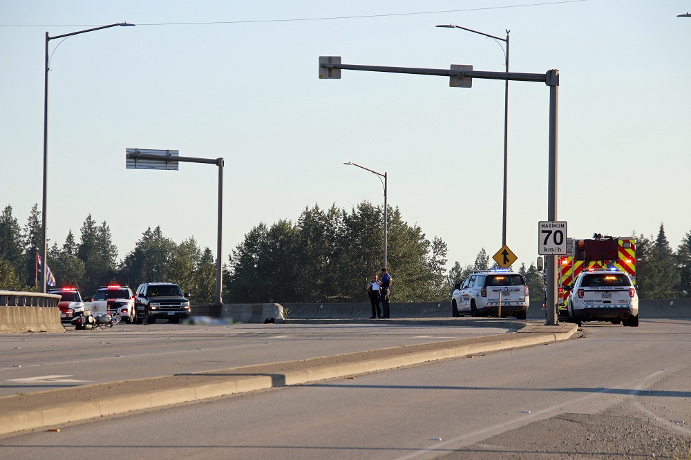 Ridge Meadows RCMP on scene of a fatal motorcycle incident