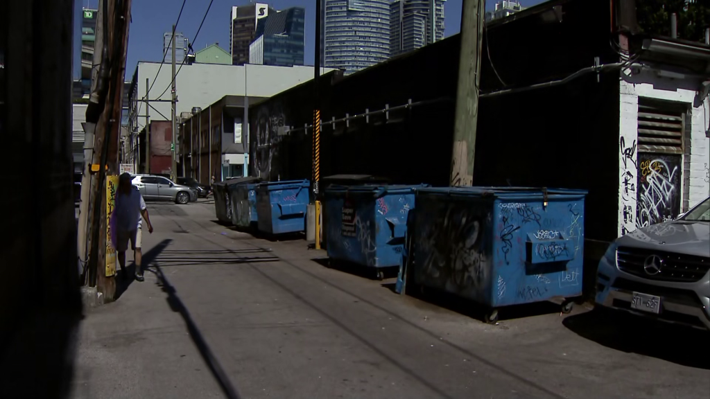 The area of Granville and Nelson in Downtown Vancouver.