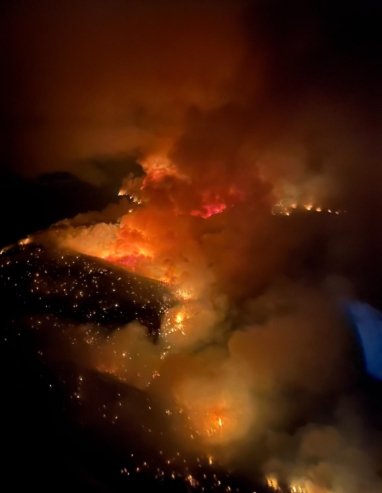 The Shetland Creek wildfire near Spences Bridge, B.C.