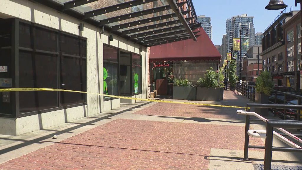 The Vancouver Police Department is on scene in Yaletown Friday after what it describes as "attempted arson." (CityNews Image)