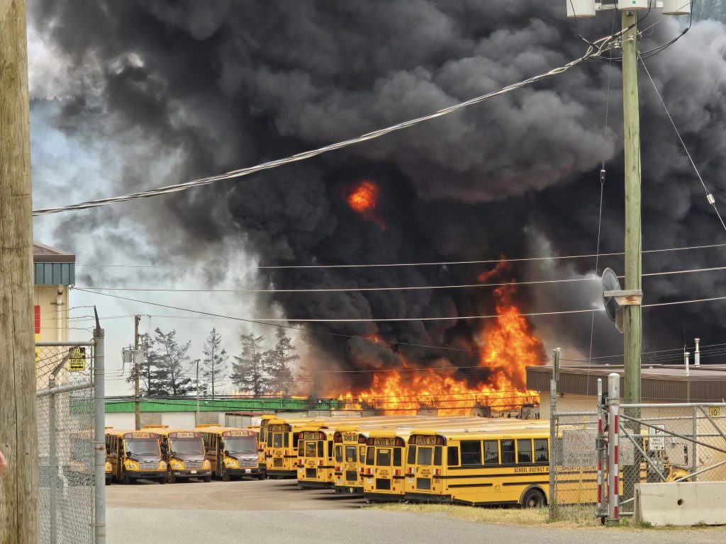 Williams Lake wildfire on July 21, 2024. (Credit Spencer Stratton)