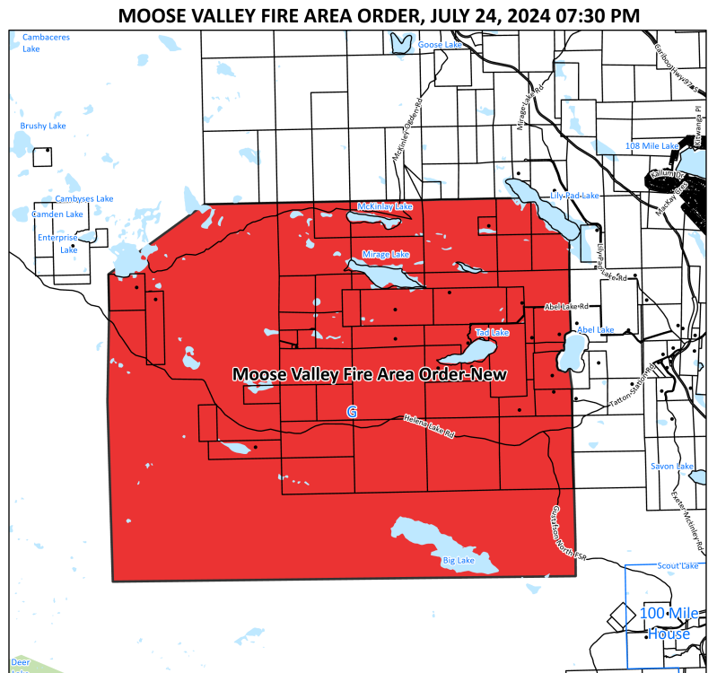 This Evacuation Order is effective as of July 24, 2024 at 7:30 p.m. and is in effect for the areas highlighted in this map. (