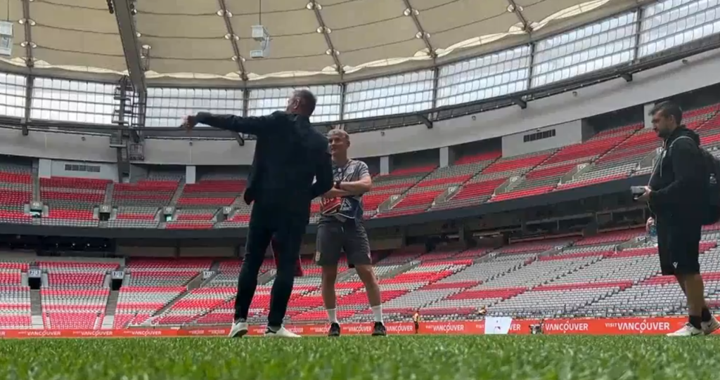 BC Place installs real grass ahead of Whitecaps match vs. Wrexham AFC
