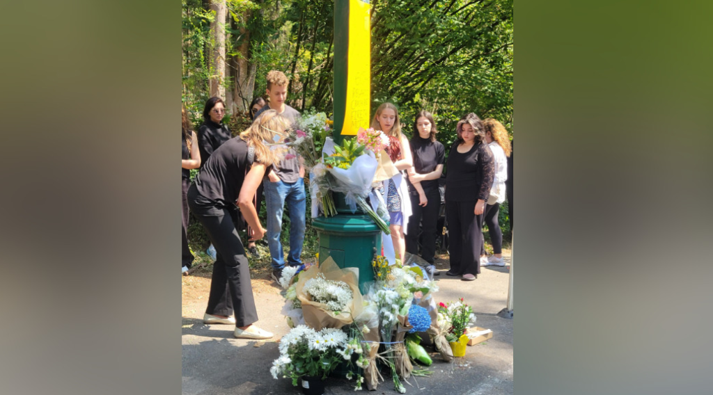 A vigil was held Saturday in honour of the motorcyclist who died in a crash involving a fire truck that forced the closure of the Stanley Park causeway last week.