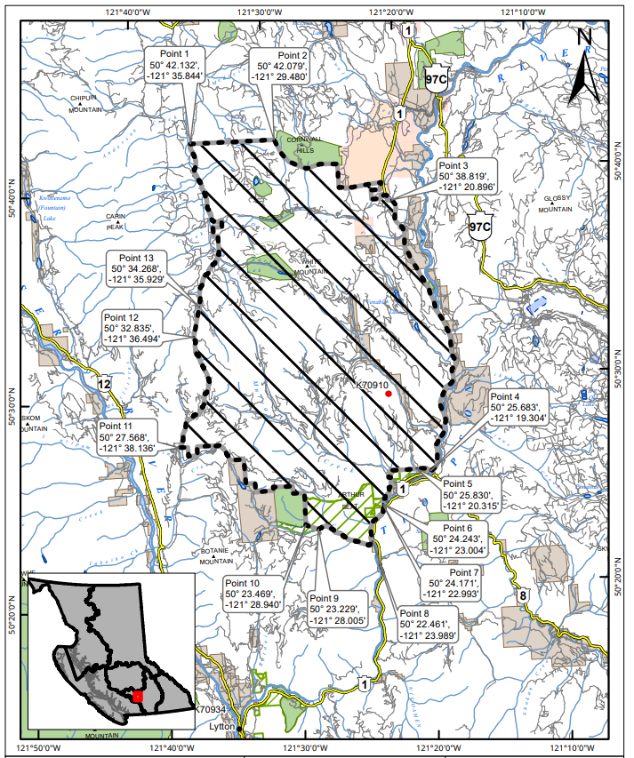 The BC Wildfire Service has implemented an Area Restriction Order within the vicinity of the Shetland Creek (K70910) wildfire. (Courtesy BC Wildfire Service)