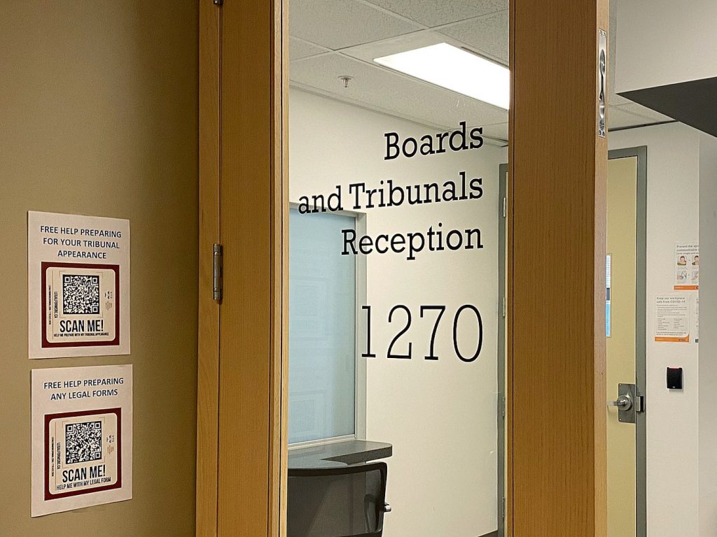 A Vancouver labour lawyer says a group of teachers has launched a human rights complaint against the BC Teachers' Federation, claiming the union "has engaged in and enabled antisemitism." The office that houses the B.C. Human Rights Tribunal is seen in Vancouver, B.C., Monday, March 28, 2023.