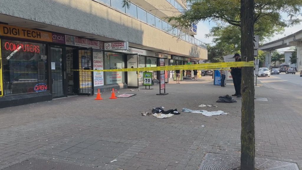 Storefront of where the incident happened.