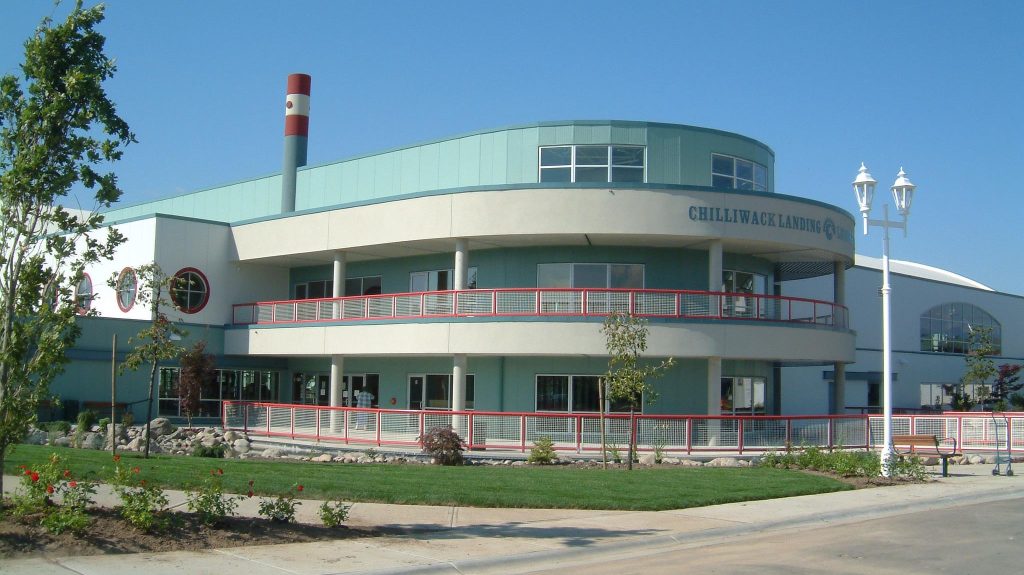 The exterior of the Chilliwack Landing Leisure Centre