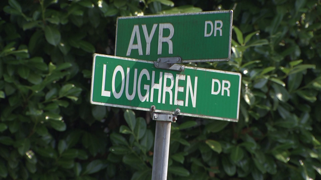 The intersection of Ayr Drive and Loughren Drive in Surrey, B.C. on Friday August 9, 2024.