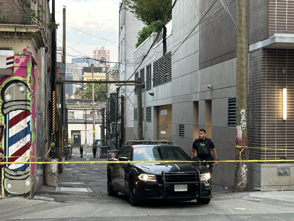 The Vancouver Police Department is investigating what it describes as a "serious incident" in the city's Downtown Eastside Friday morning. (CityNews Image / Mike Lloyd)