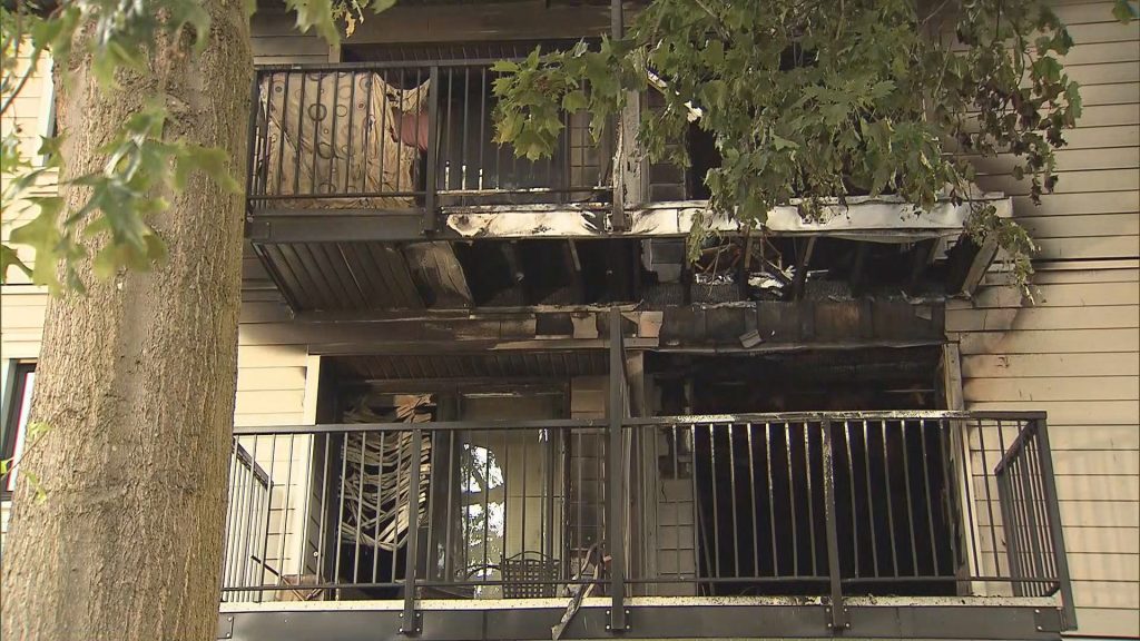 Almost 40 people have been displaced after an early morning fire in Vancouver's Kitsilano neighbourhood. (CityNews Image)