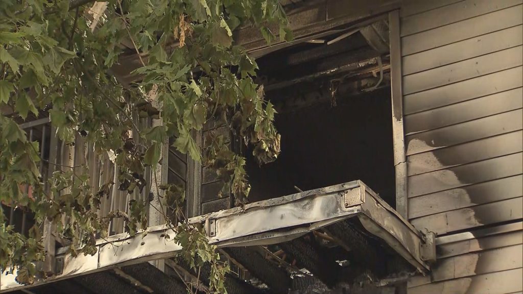 Almost 40 people have been displaced after an early morning fire in Vancouver's Kitsilano neighbourhood. (CityNews Image)