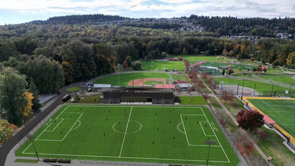 Soccer field.