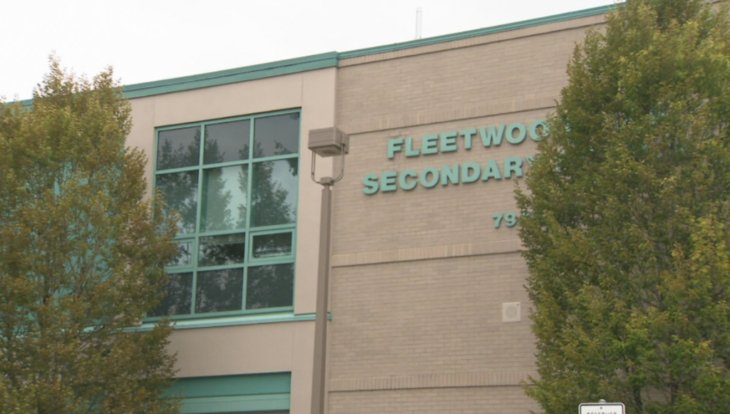 Fleetwood Park Secondary School in Surrey on Aug. 16, 2024.