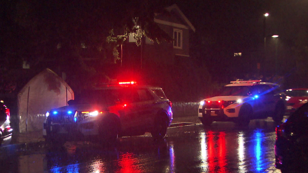 Police say someone was taken into custody and sent to hospital during a report of "disturbance at a residence" in Burnaby Monday.