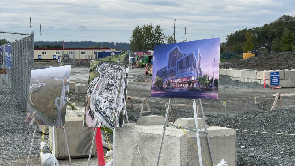 The site of the new Surrey Hospital on Monday August 26, 2024.