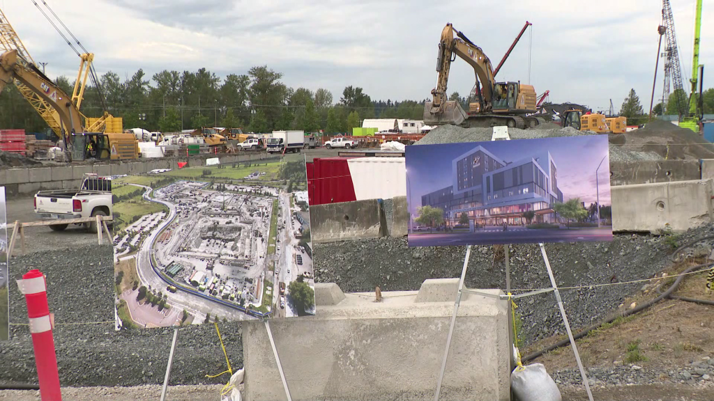 New Surrey Hospital, BC Cancer Centre mark 1-year construction milestone