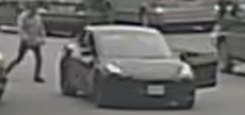 The North Vancouver RCMP is looking for the driver of a black Tesla Model 3 after a senior was allegedly hit with a baton in what appears to be a road rage incident on Aug. 12, 2024.