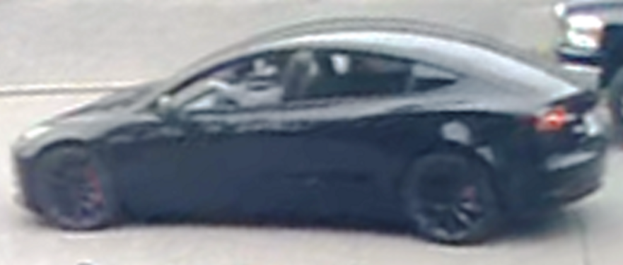 The North Vancouver RCMP is looking for the driver of a black Tesla Model 3 after a senior was allegedly hit with a baton in what appears to be a road rage incident on Aug. 12, 2024.