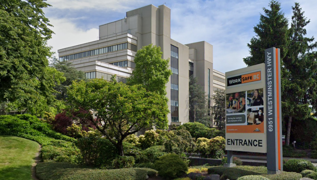 WorkSafeBC headquarters from the street in Delta