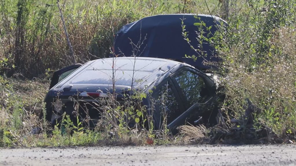 Just before 7 a.m. Friday, police received reports of a crash at the Mt. Lehman Road and Marshall Road Extension intersection. (Credit: Shane MacKichan)