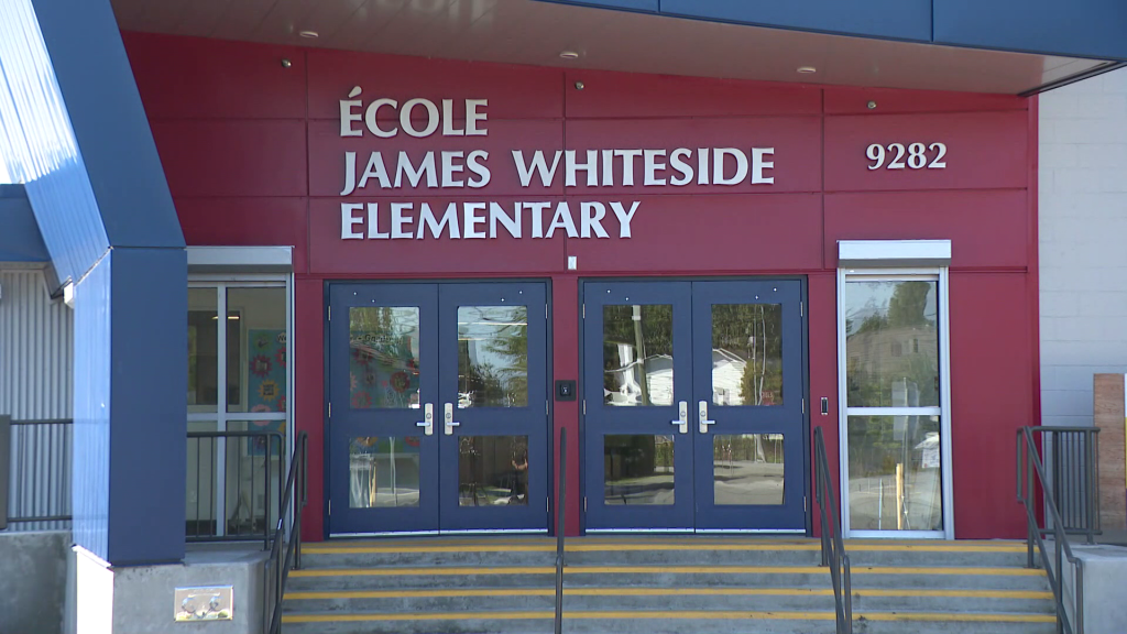 The exterior of École James Whiteside Elementary in Richmond, B.C. on Friday August 30, 2024.