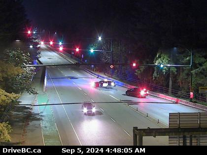 All traffic is being diverted from the Lions Gate Bridge in both North Vancouver and Vancouver. (Courtesy DriveBC)