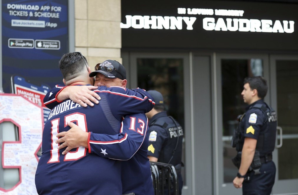 John and Matthew Gaudreau are mourned by the hockey community, family and friends at their funeral