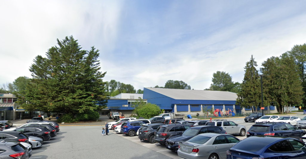 View of the Port Moody Recreation Complex from the parking lot