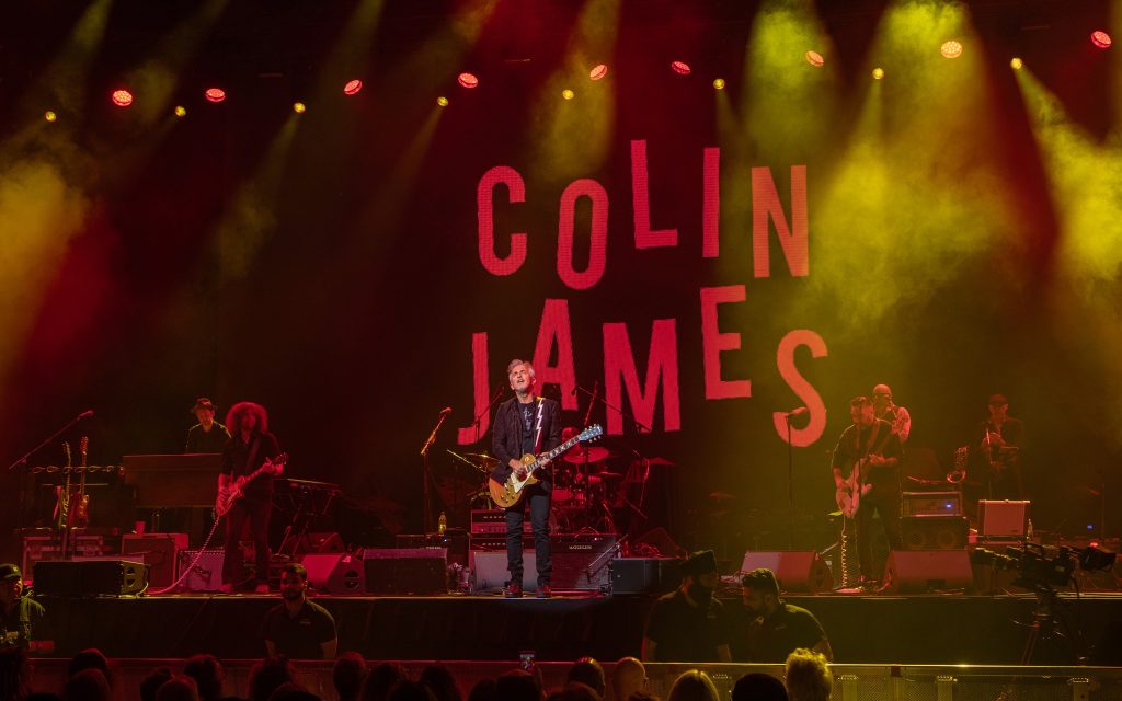 Colin James performing