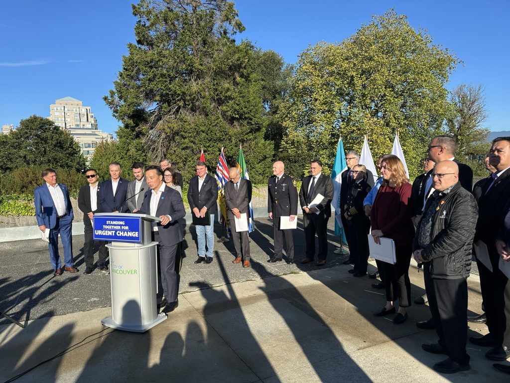 Coalition of Metro Vancouver officials call for immediate action by feds, province to address public safety