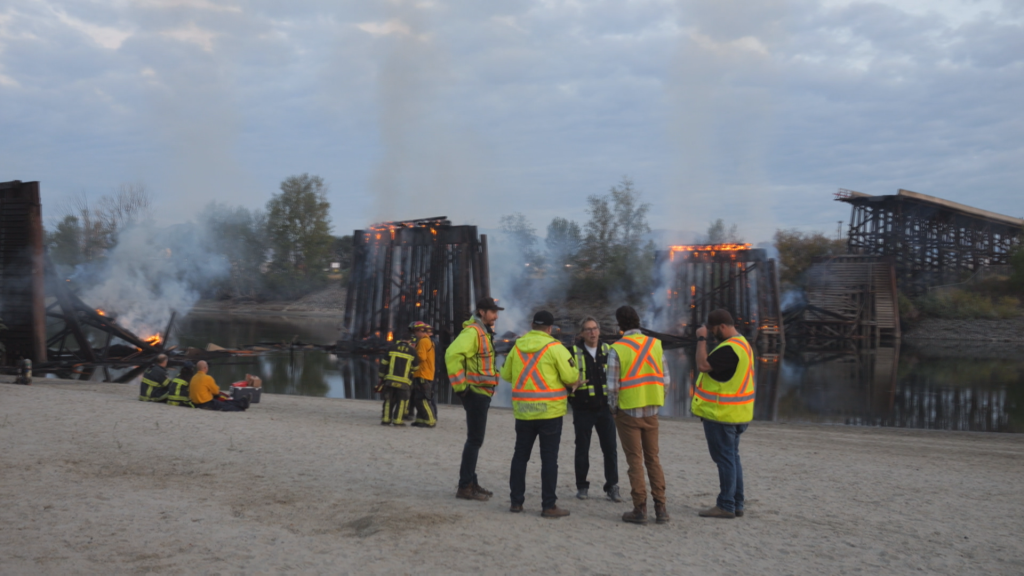 Arson suspected in Kamloops historic bridge fire: RCMP