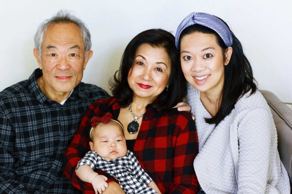 Annie Kong with her family