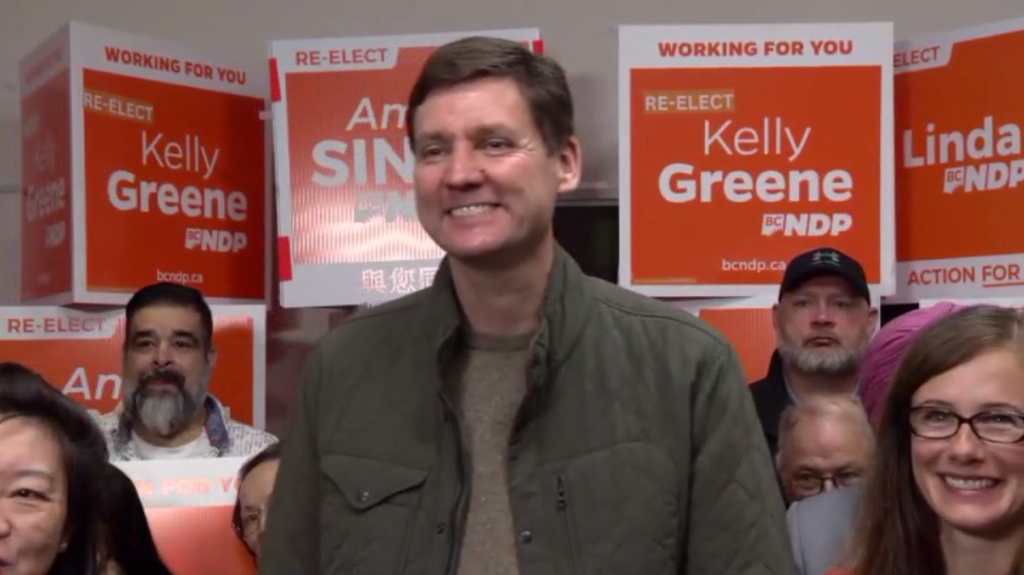 BC NDP Leader David Eby speaks in Richmond, B.C. on Saturday September 21, 2024.