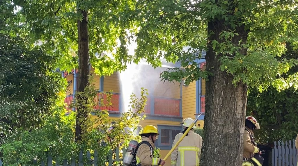 Black smoke seen rising into skies above Vancouver