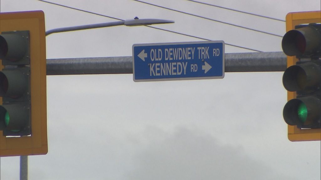 Lougheed Highway and Old Dewdney Trunk Road in Maple Ridge on Monday September 23, 2024. 